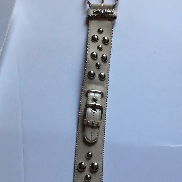 Kathy Van Zeeland Studded Belt- taupe - Picture 3 of 6